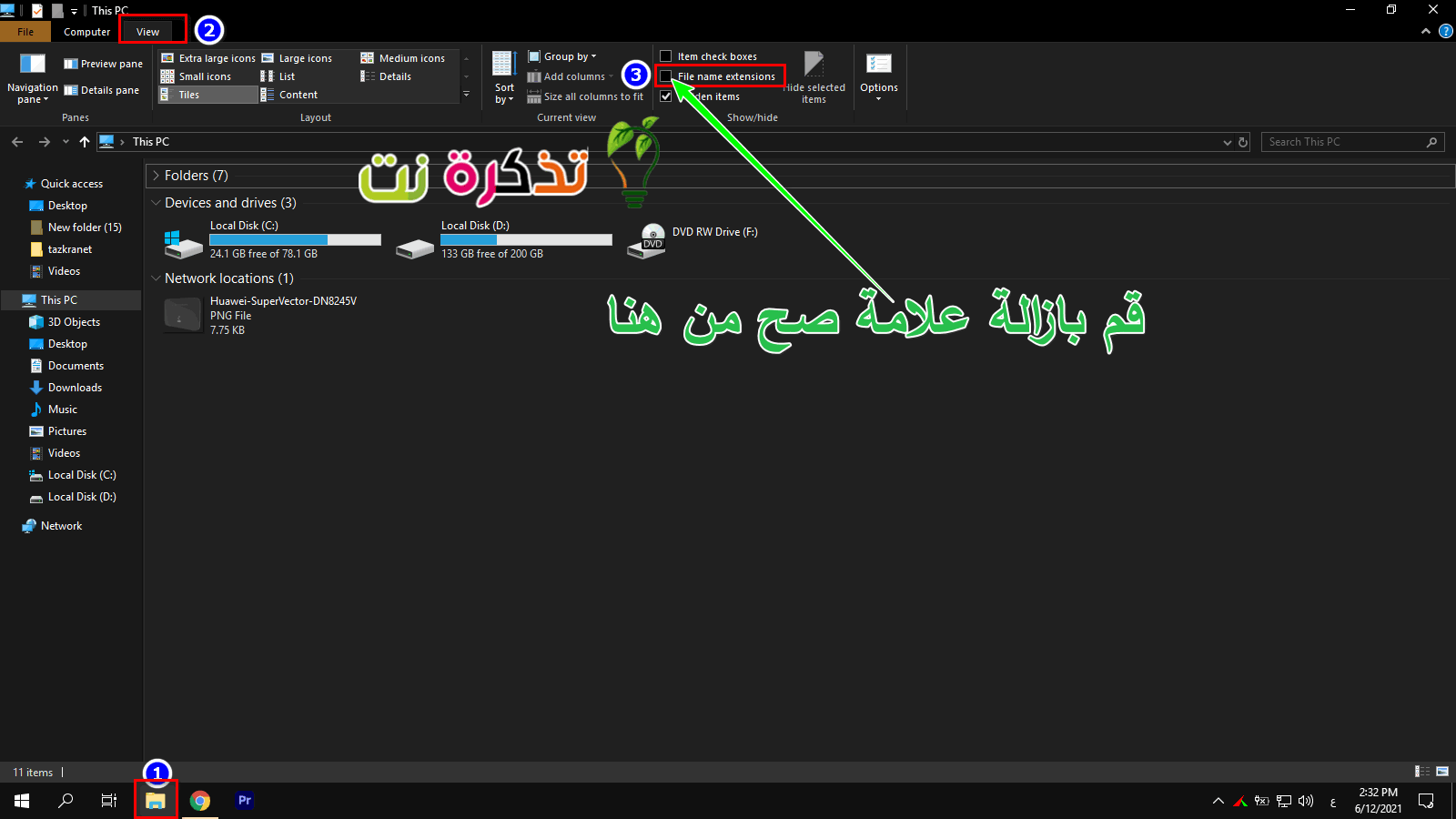 Cách hiển thị phần mở rộng tệp trong Windows 10