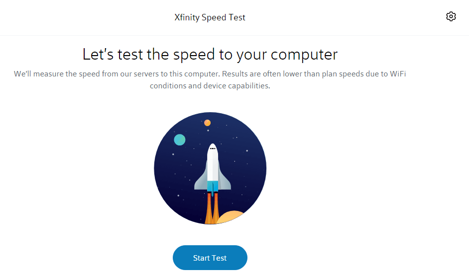 موقع Xfinity Speed Test