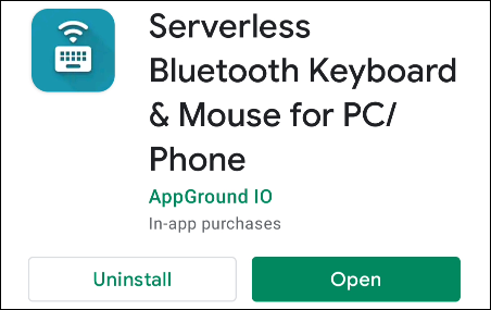 قم بتنزيل تطبيق "Serverless Bluetooth Keyboard & Mouse" من متجر Google Play