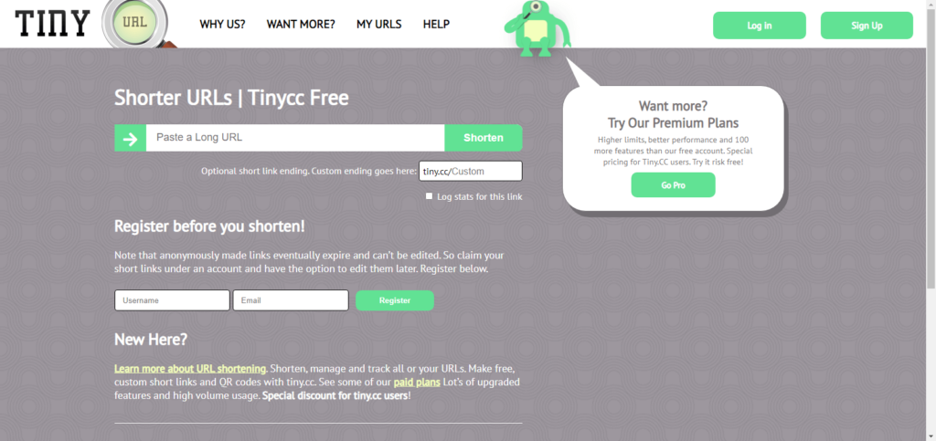 موقع اختصار روابط tiny.cc