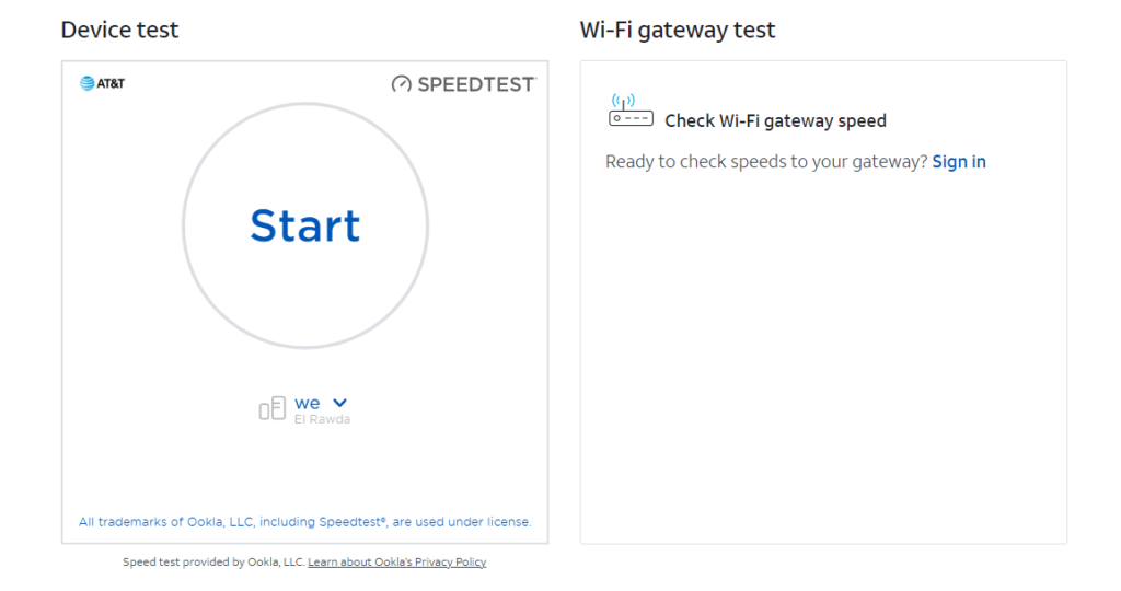 internet speed test att