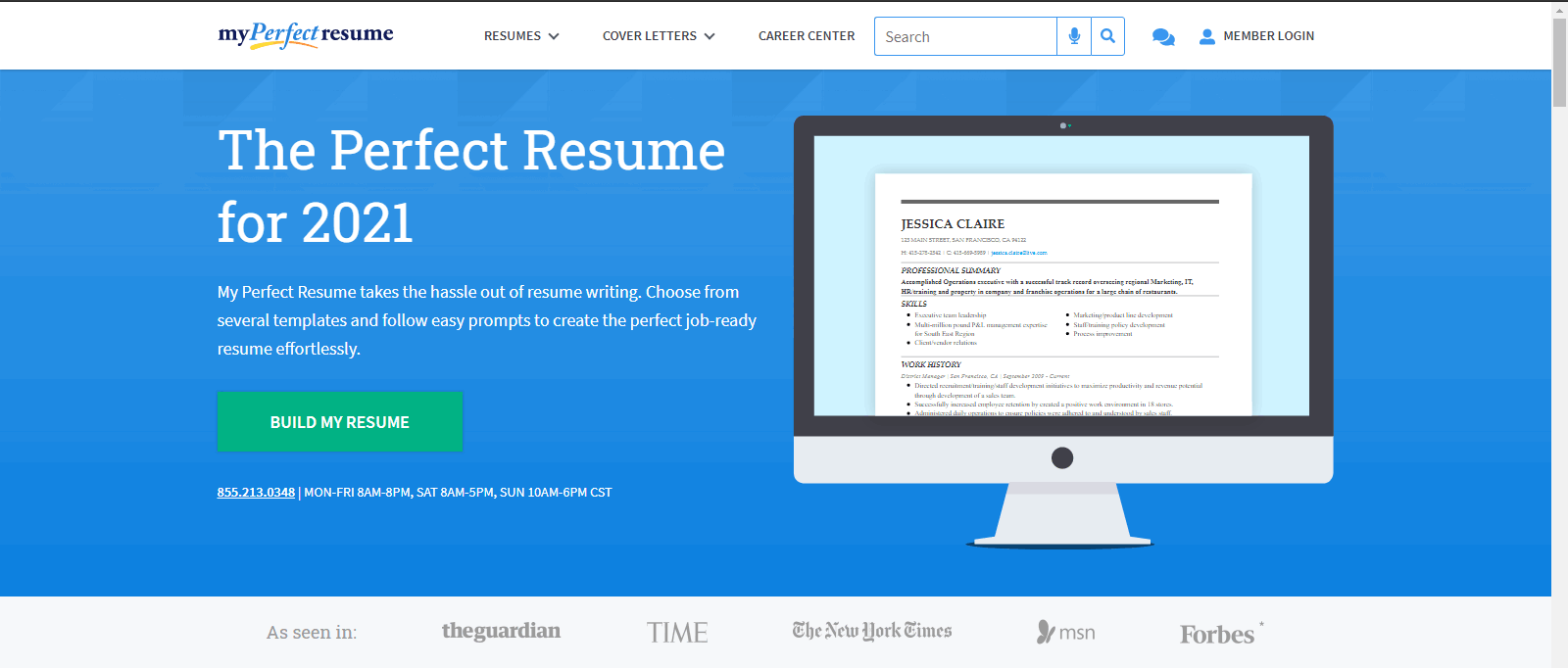 Bästa gratis CV -webbplatsen