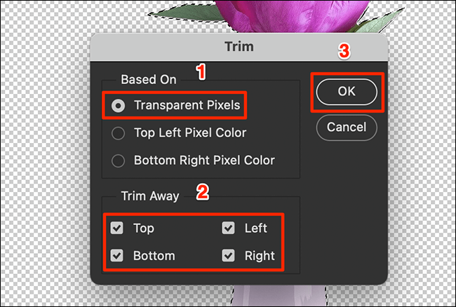 trim pixel settings