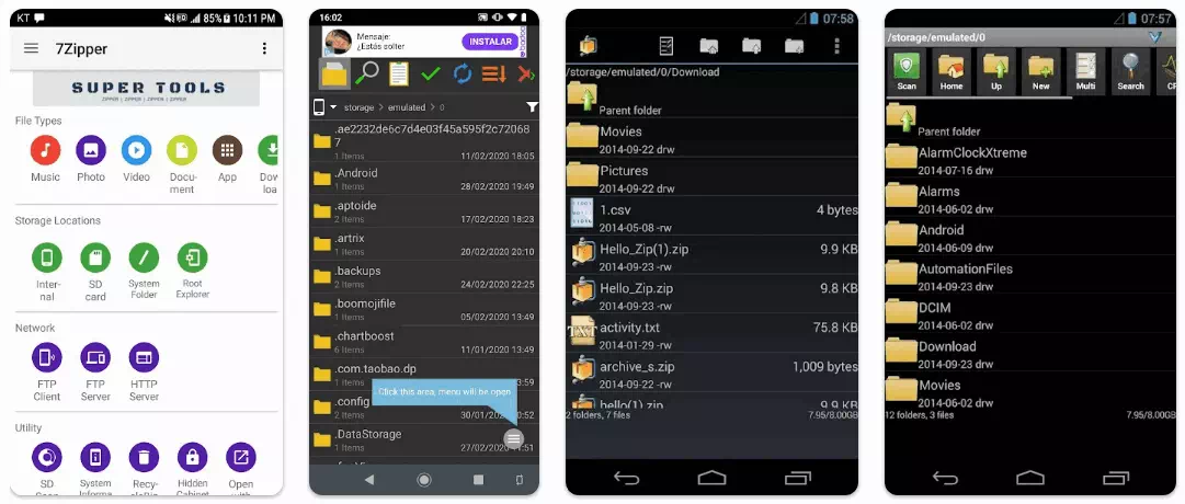 AndroZip File Manager