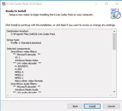 Faʻamau K-Lite Codec Pack