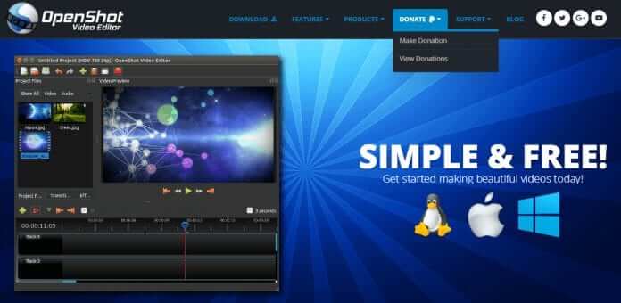 Software OpenShot Video Editor