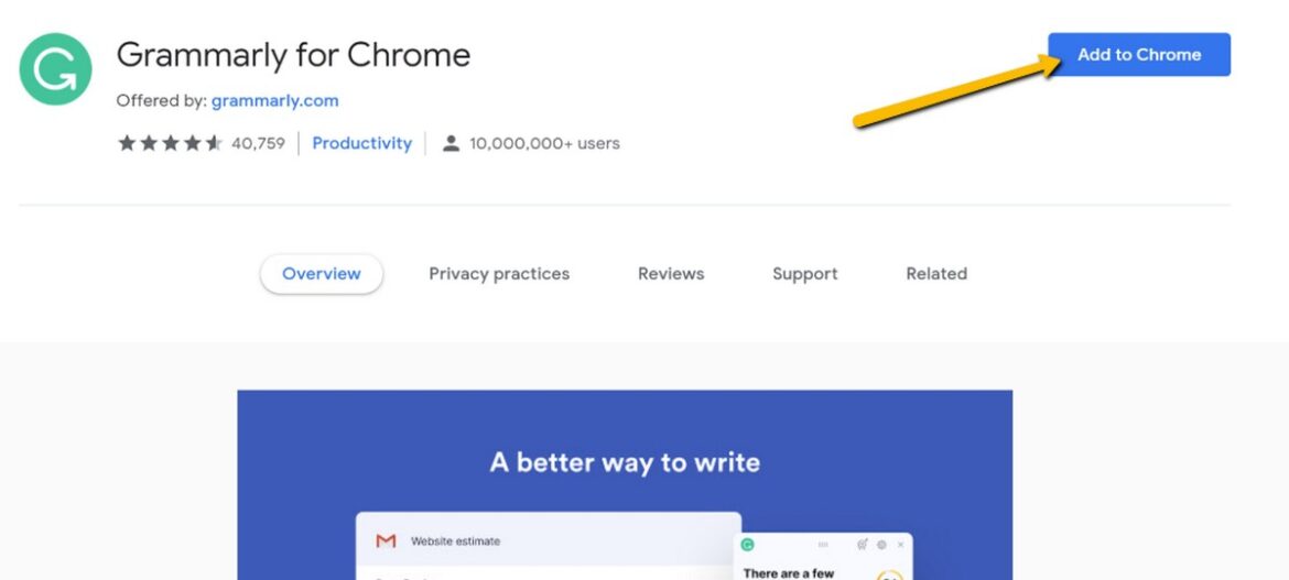 انقر فوق إضافة إلى Chrome