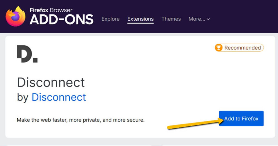 انقر فوق إضافة إلى add Firefox