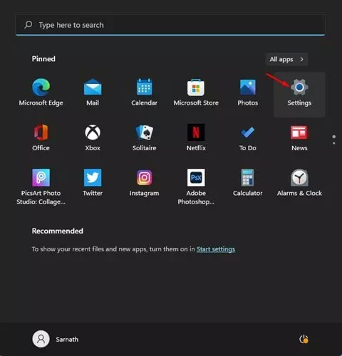 Instellingen in Windows 11