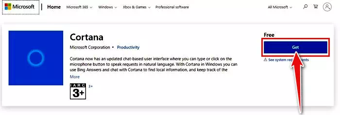 Dễ dàng cài đặt Cortana từ App Store