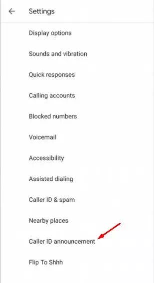 Prononcez le nom de l'appelant pour les téléphones Android