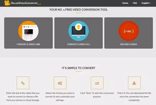 Online video converter