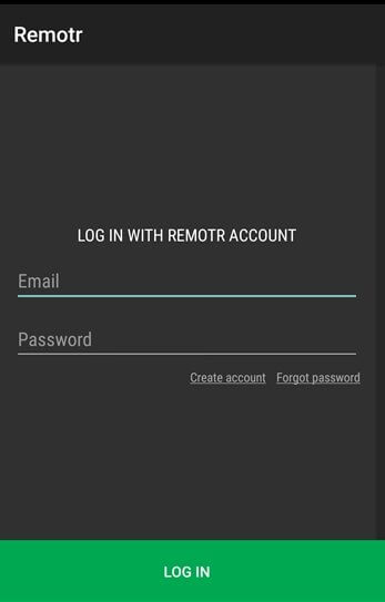 تسجيل الدخول إلى REMOTR