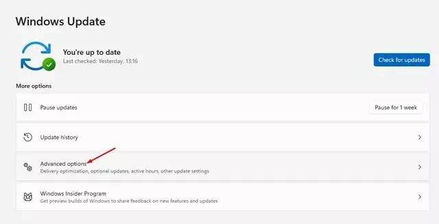 Advanced ကိုနှိပ်ပါ