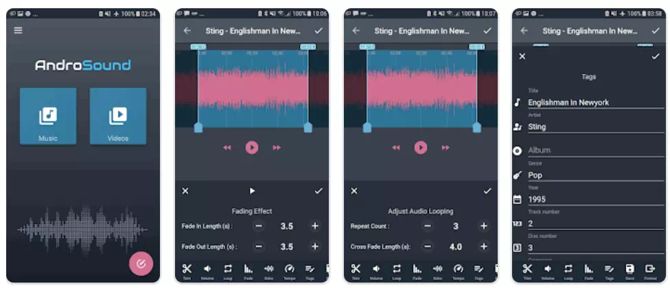 การแก้ไขเสียง Pro - AndroSound