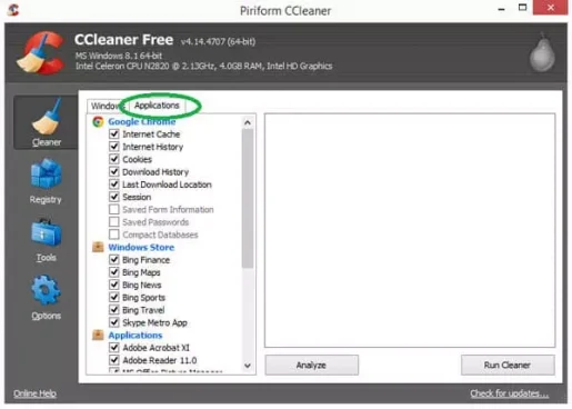 CCleaner تنظيف الملفات الغير مستخدمة ببرنامج سي كلينر