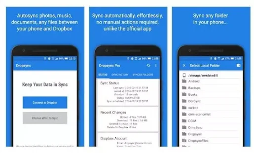 Autosync for Dropbox - Dropsync