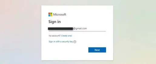 Microsoft Account Passwordless login