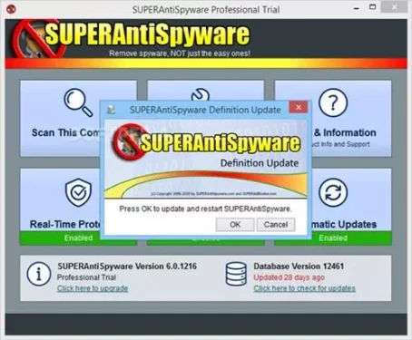 برنامج SUPERAntiSpyware 
