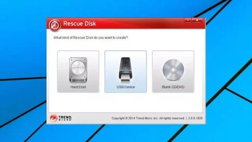 Trend Micro Rescue disk مميزات اسطوانة الإنقاذ تريند مايكرو