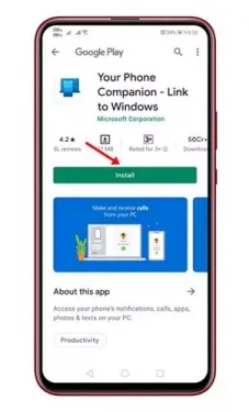 Your Phone Companion - Link to Windows