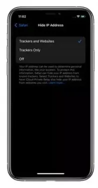 iOS 15 Trackers and Websites