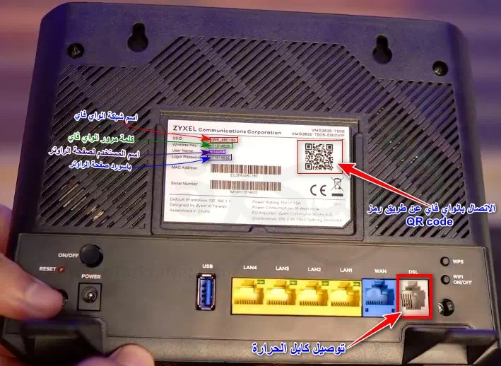 ظهر راوتر وي الجديد Zyxel VMG3625-T50B