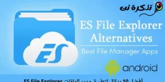 Top 10 valkostir við ES File Explorer app