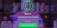 ទាញយកកម្មវិធី Opera Neon Browser
