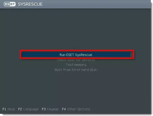 ESET SysRescue