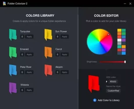 Folder Colorizer 2 تغيير لون المجلد ببرنامج