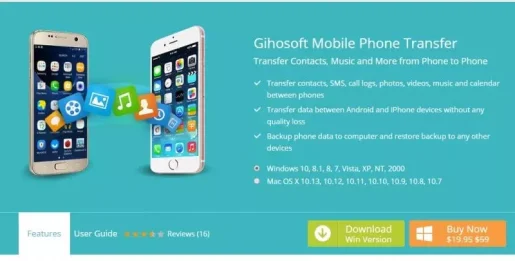 Gihosoft Mobile Transfer