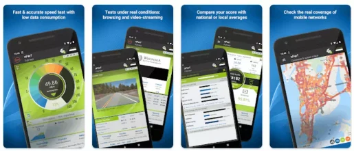 Speed test 4G 5G WiFi & maps
