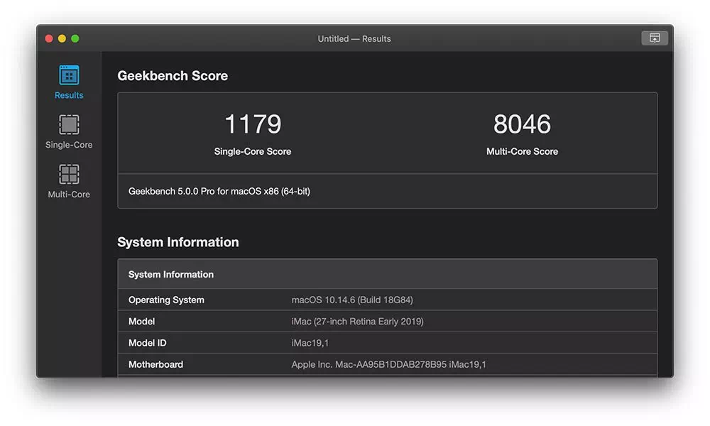 Компьютердин иштешин өлчөө үчүн GeekBench 5ти жүктөп алыңыз