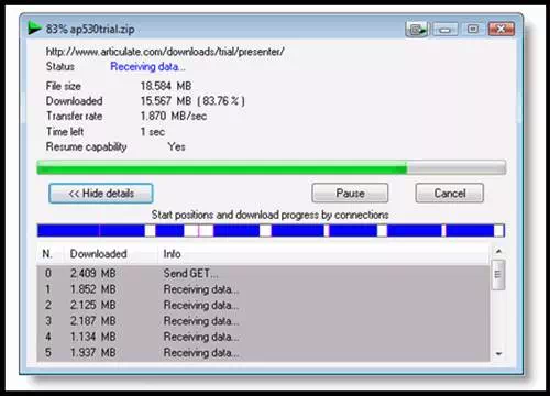 İnternet İndirme Yöneticisinin Özellikleri