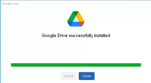 Google Drive Programın bilgisayarınıza indirilmesini bekleyin