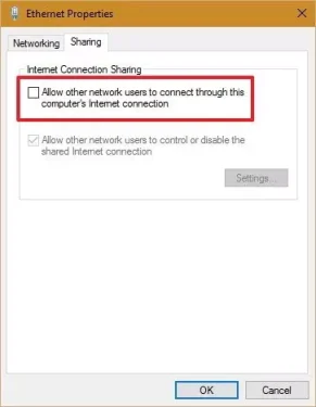 Allow other network users to connect