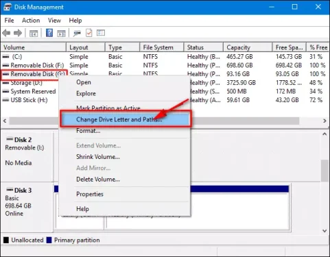 Change Drive Letter and Paths