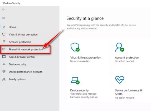 Firewall & network Protection