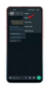 WhatsApp Block