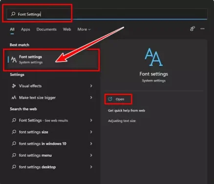 Ρυθμίσεις γραμματοσειράς