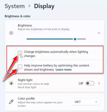 Auto Brightness