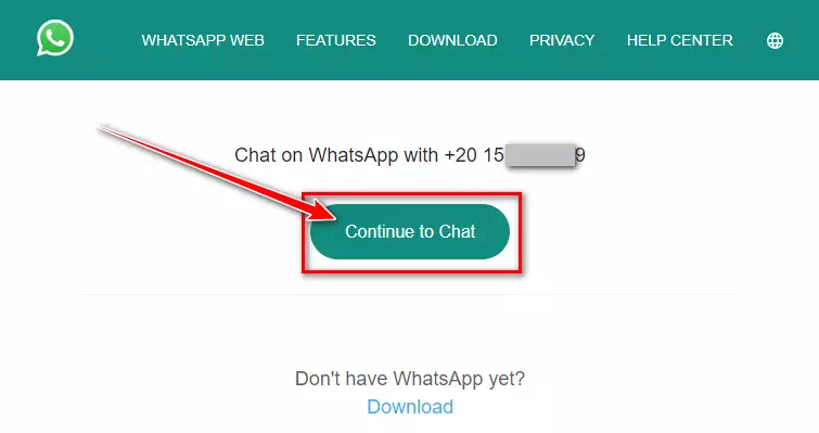 Continue to Chat