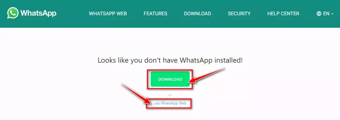 use the WhatsApp web