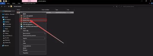 Extract et decompressum Traybin.ZIP lima