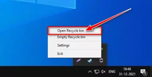Open Recycle Bin