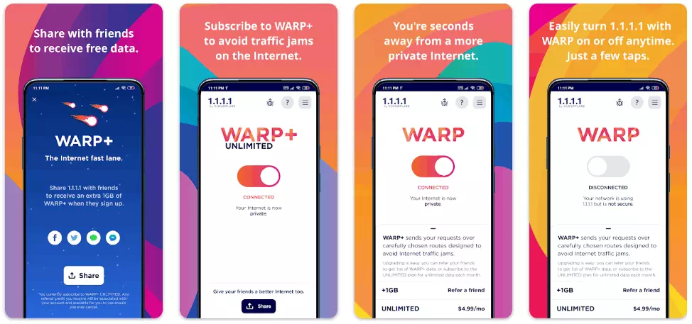 1.1.1.1 + WARP - Safer Internet