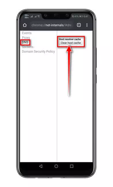 Clear Cache