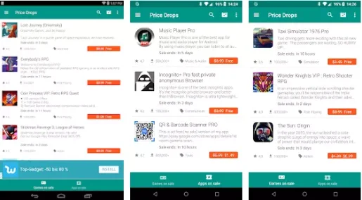 Price Drop App - Paid apps on sale