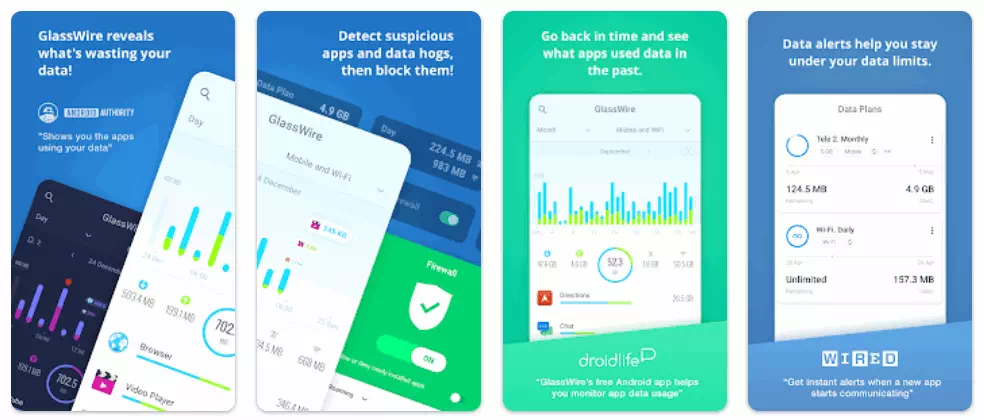 GlassWire Data Usage Monitor‏